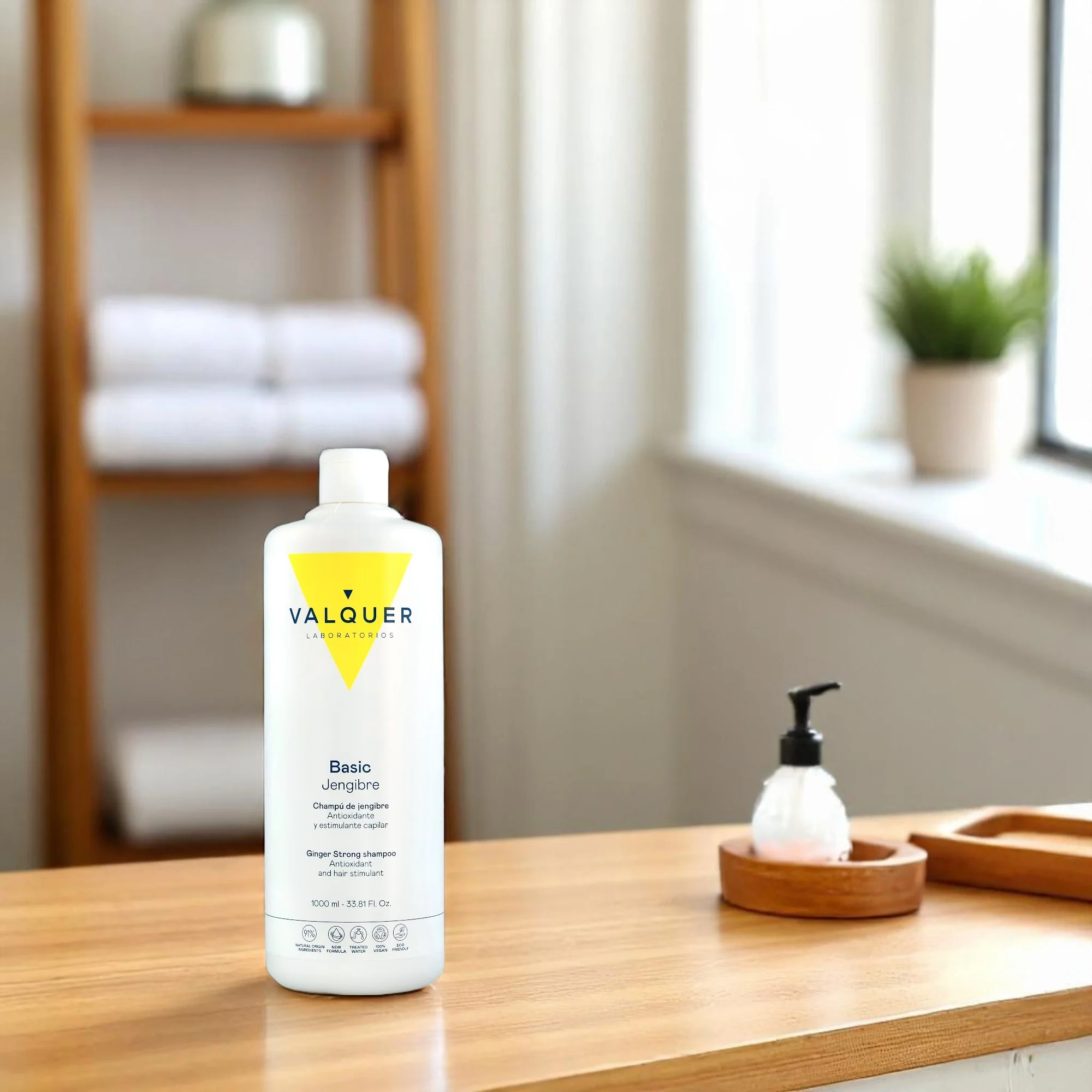Champú Jengibre Ginger Strong - Anticaspa, Revitalizante y Fortalecedor - 1000 ml - Imagen 3