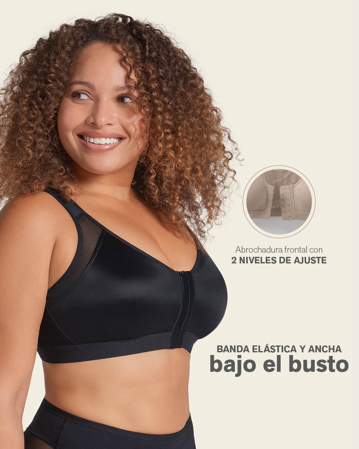 Brasier facilitador de postura con control de volumen del busto Multi/Functional - Imagen 8