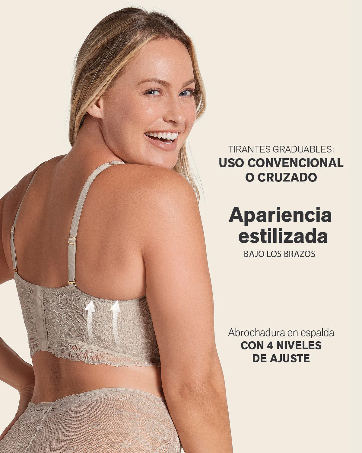 Brasier en encaje ideal para busto pesado Sexy Support - Imagen 5