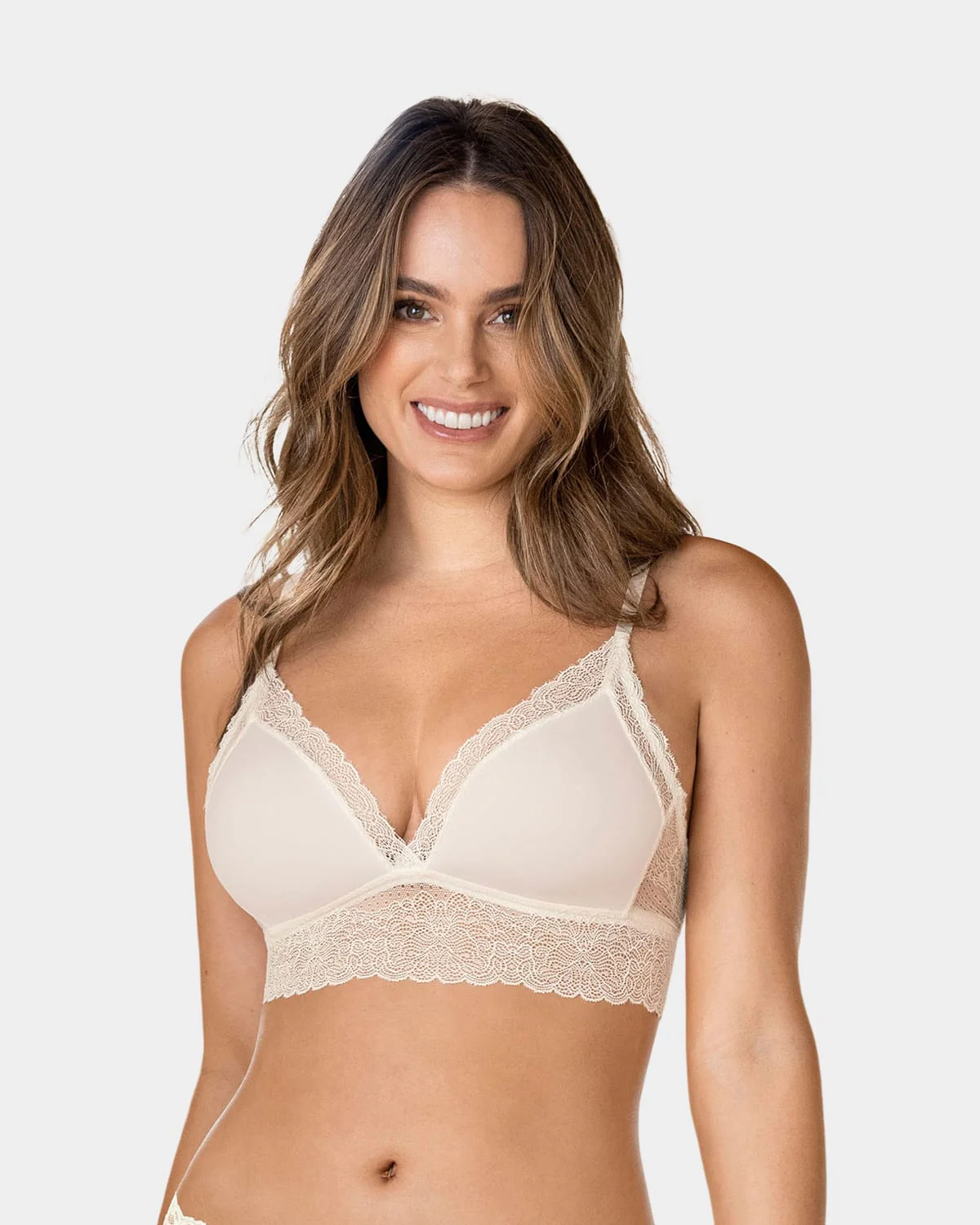 Bralette en encaje sexy y natural - Imagen 4