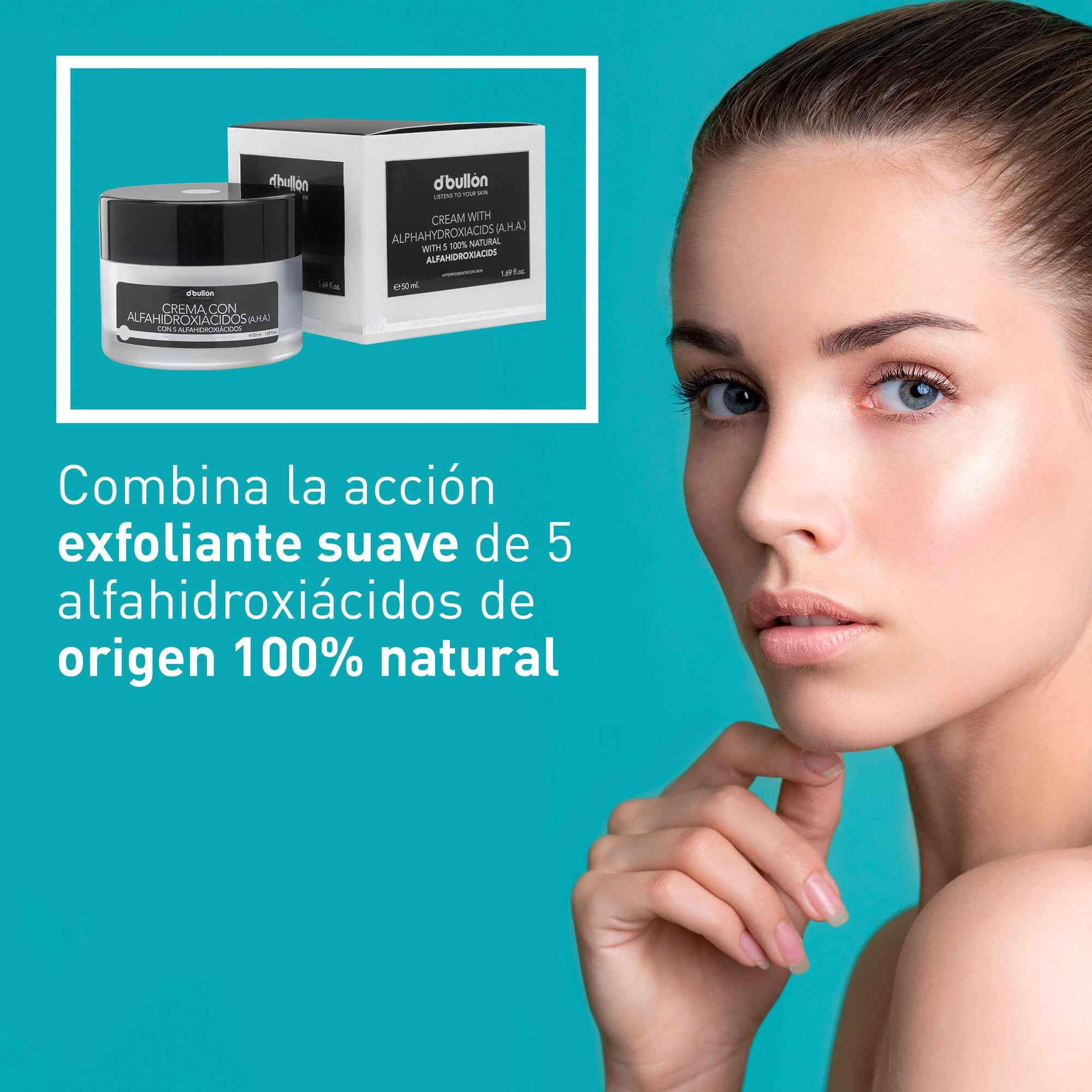 Crema facial con alfahidroxiácidos (AHA) - 50 ml - Imagen 7
