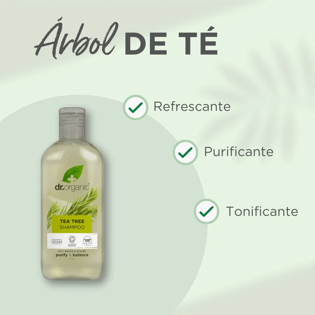 Champú Árbol de Té para cabello graso o con problemas 265ml - Imagen 2