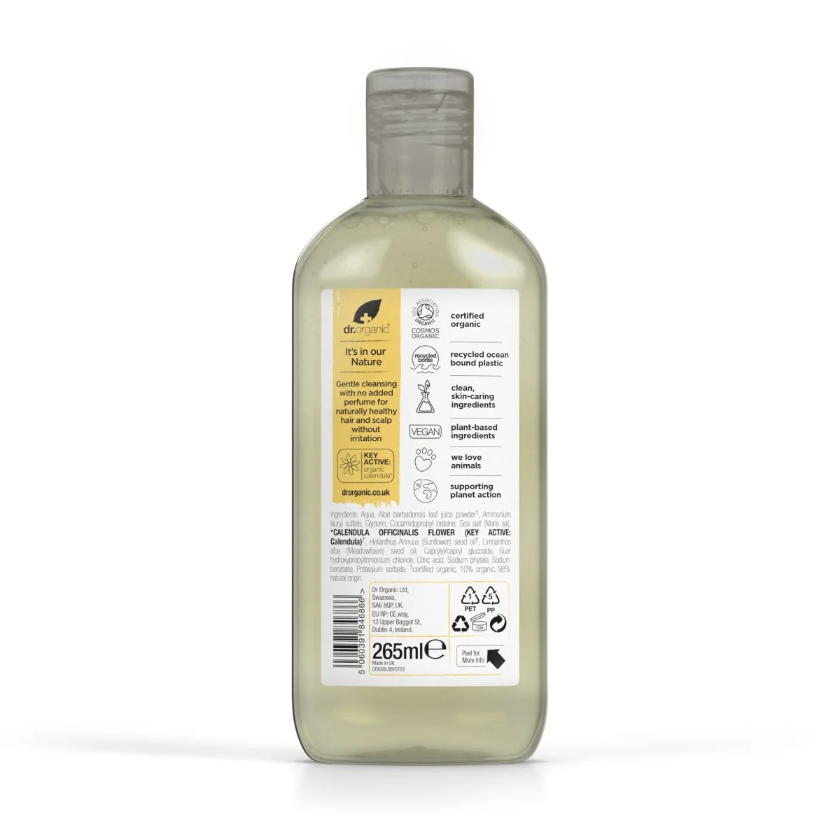 Champú de Caléndula para cuero cabelludo sensible 265ml - Imagen 4
