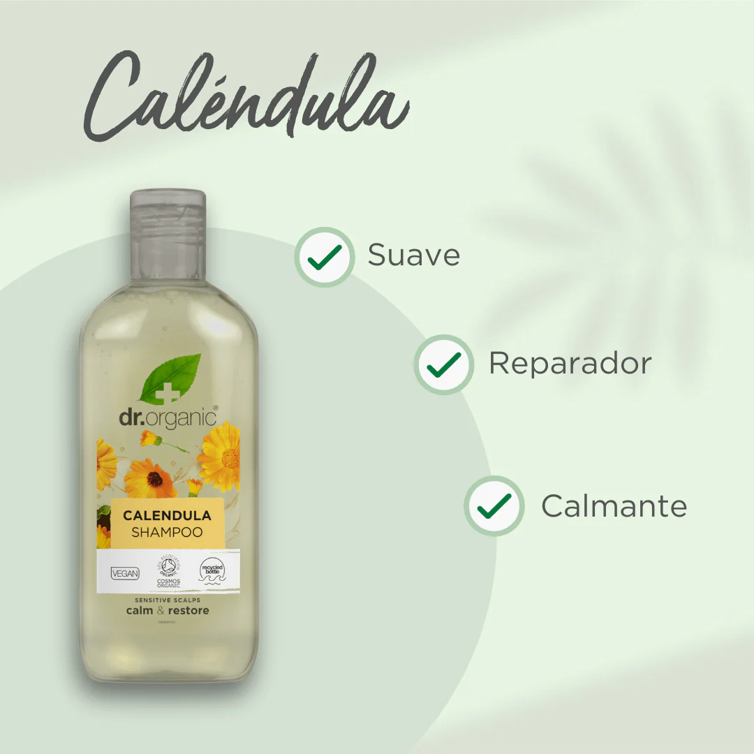 Champú de Caléndula para cuero cabelludo sensible 265ml - Imagen 2