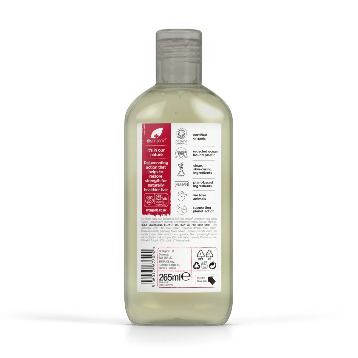 Champú Rosa Damascena para cabello seco y sin volumen 265ml - Imagen 4