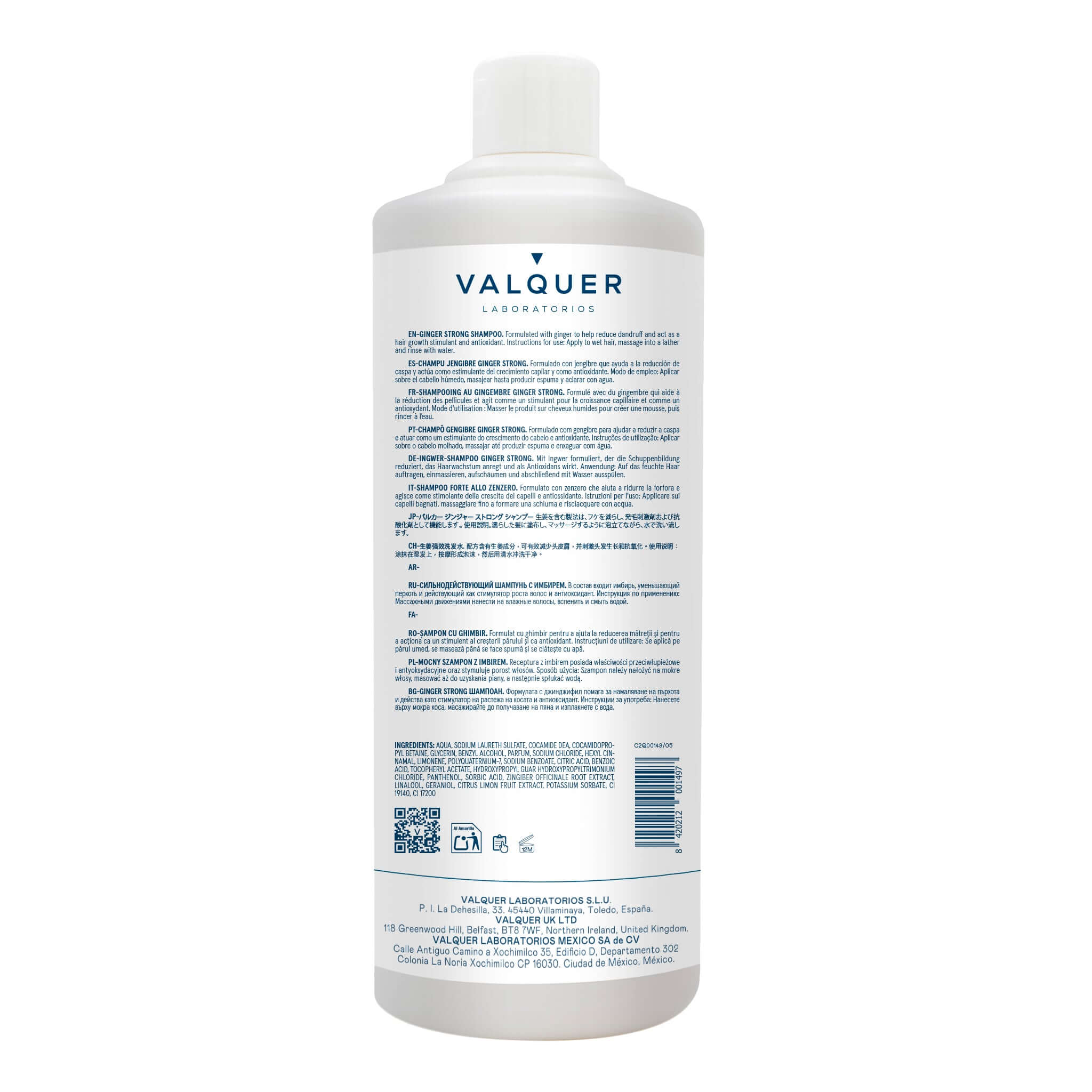 Champú Jengibre Ginger Strong - Anticaspa, Revitalizante y Fortalecedor - 1000 ml - Imagen 7