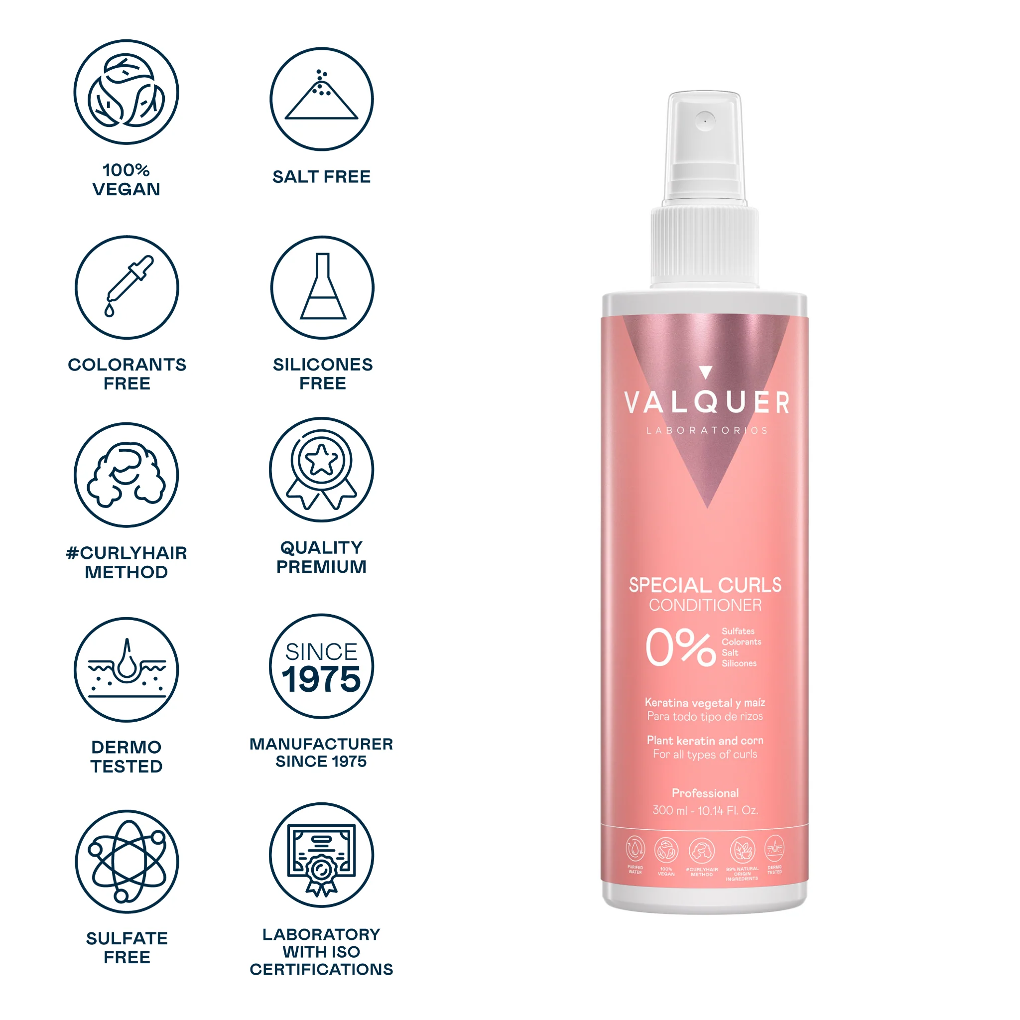 Acondicionador rizos apto para Método Curly (Sin Aclarado). Leave in - 300ml - Imagen 2